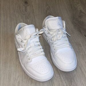 Jordan All-White Low Top Sneakers